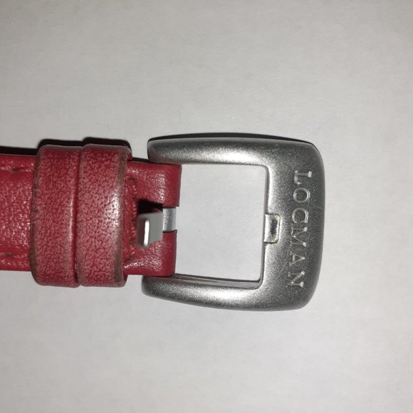 LOCMAN NUOVO-Aluminum Case Quartz Watch-Red Dial/Strap-R.E.F.015-Excellent - Picture 3 of 7